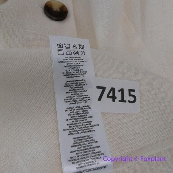 New! City Chic Refinity Dress 100% Linen‎ Button Up in off white, size L - Picture 16 of 16